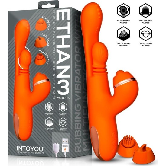 Intoyou Ethan Vibrator 360? G-spot Massage with Multifunction Caps