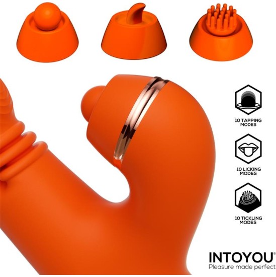 Intoyou Ethan Vibrator 360? G-spot Massage with Multifunction Caps