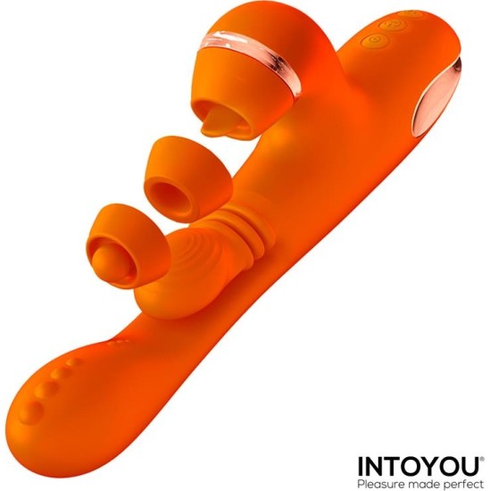Intoyou Ethan Vibrator 360? G-spot Massage with Multifunction Caps