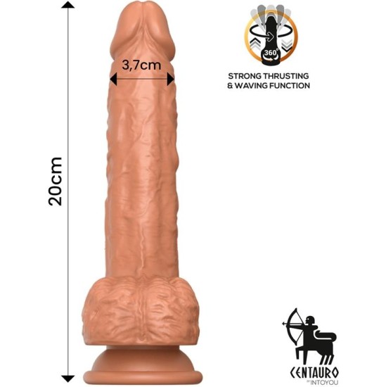 Centauro Octavius Dildo with Thrusting, 360? Waving and Vibrating 7.8 - 20 cm
