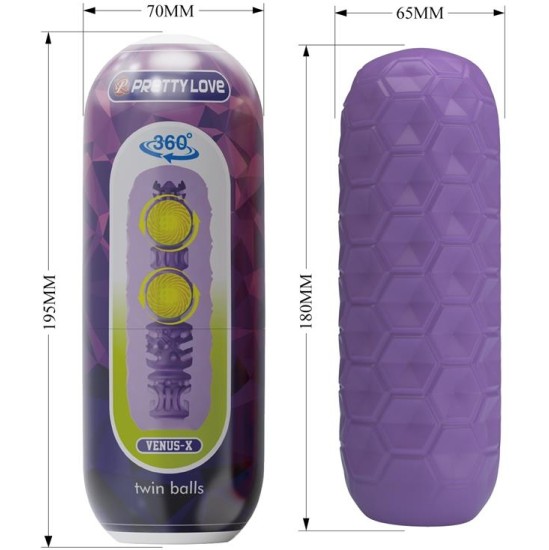 Prettylove Venus X Male Masturbator Twin Balls