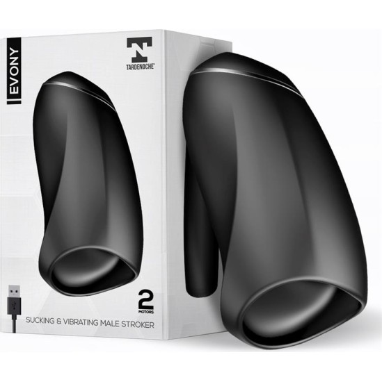 Tardenoche Evony Oral Sex Male Masturbator Suction and Vibration 2 Motors USB Silicone