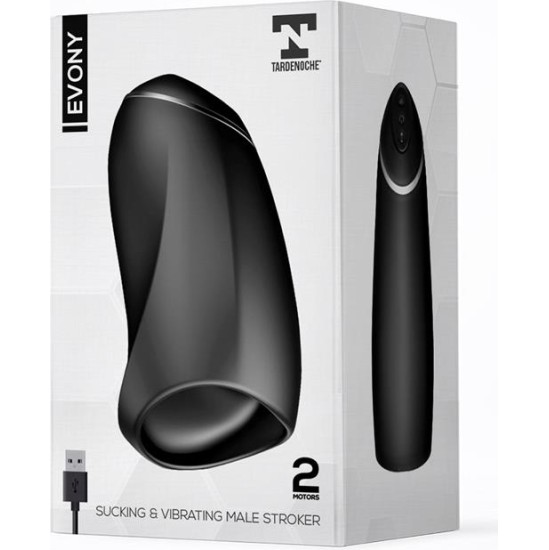 Tardenoche Evony Oral Sex Male Masturbator Suction and Vibration 2 Motors USB Silicone