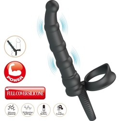 Prettylove Tatum Cock Ring with Vibrating Plug Plug