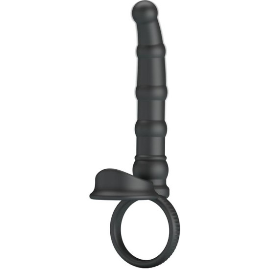 Prettylove Tatum Cock Ring with Vibrating Plug Plug