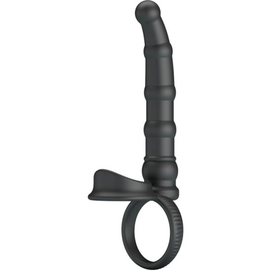 Prettylove Tatum Cock Ring with Vibrating Plug Plug