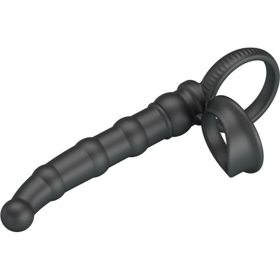 Prettylove Tatum Cock Ring with Vibrating Plug Plug
