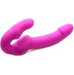 Strap U Evoke Vibrating Strapless Strap-On Pink