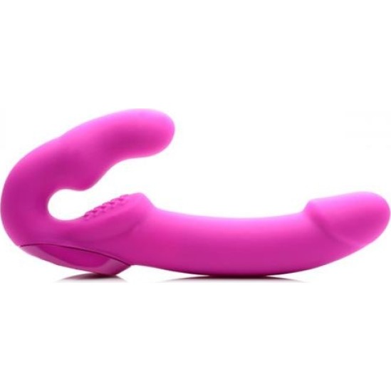 Strap U Evoke Vibrating Strapless Strap-On Pink
