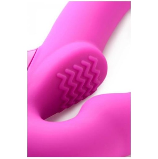 Strap U Evoke Vibrating Strapless Strap-On Pink