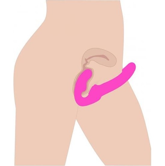 Strap U Evoke Vibrating Strapless Strap-On Pink