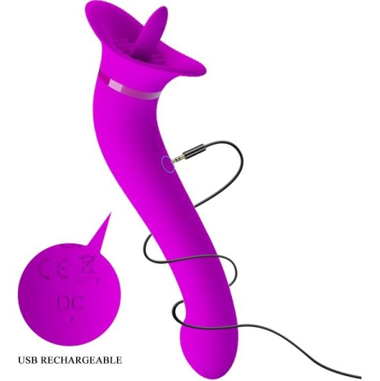 Prettylove Faust Licking Vibrator USB