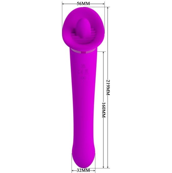 Prettylove Faust Licking Vibrator USB