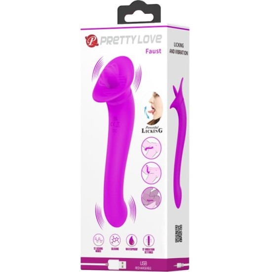 Prettylove Faust Licking Vibrator USB