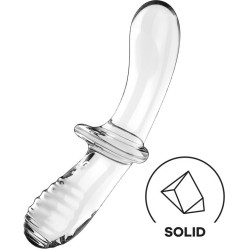 Satisfyer Stimulator Double Crystal Hot and Cold Clear