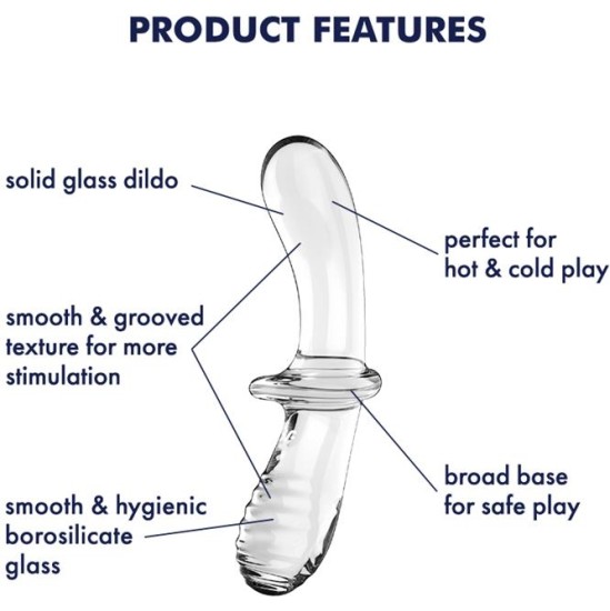 Satisfyer Stimulator Double Crystal Hot and Cold Clear