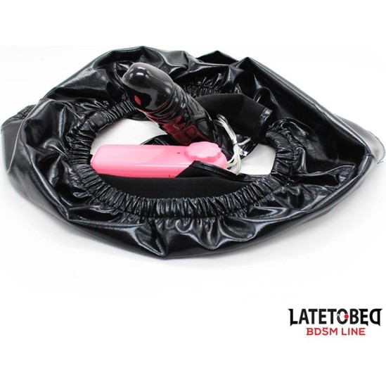 Latetobed Bdsm Line Elastic Briefs with Vibrating Dildo One Size