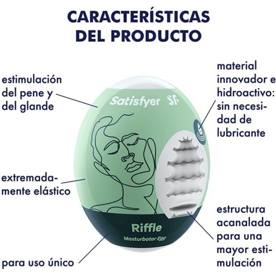 Satisfyer Set 3 Masturbator Egg Riffle Model