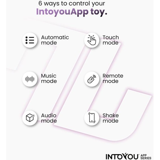 Intoyou App Series Sendel Vibe with Up and Down Internal Beads Ring and Pulsation with App