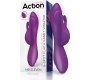 Action No. Eleven Vibrator with Bunny, G-Spot and Pulse Function Magnetic USB Silicone