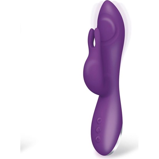 Action No. Eleven Vibrator with Bunny, G-Spot and Pulse Function Magnetic USB Silicone