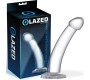 Glazed Curved Dildo Crystal Material 16 cm