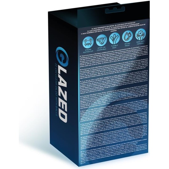 Glazed Curved Dildo Crystal Material 16 cm