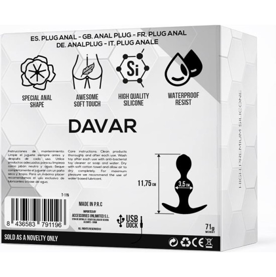 Tardenoche Davar Anal Plug Silicone
