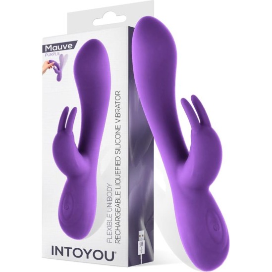 Intoyou Mauve Mauve Liquefied Silicone Unibody Vibe USB Purple