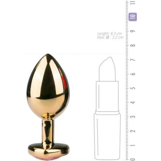 Easytoys Metal Anal Plug No. 7 - Gold / Pink