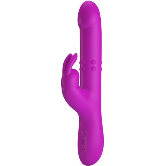 Prettylove Reese Vibe with Internal Beads and Thrusting USB