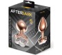 Afterdark Rosegold Metal Anal Plug with White Rose Base - Size S