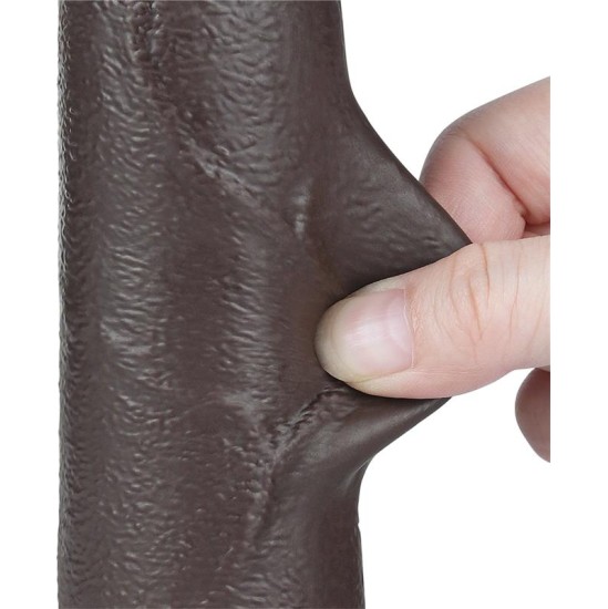 Lovetoy Sliding Skin Dual Layer Dildo 8.5