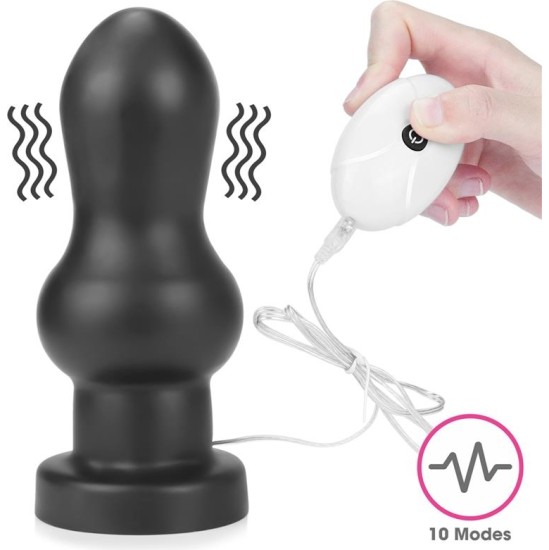 Lovetoy Vibrating Anal Plug King Sized 7 Black