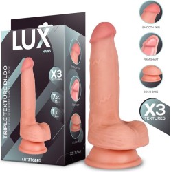 LUX Hans Triple Density Dildo with Balls 7.2