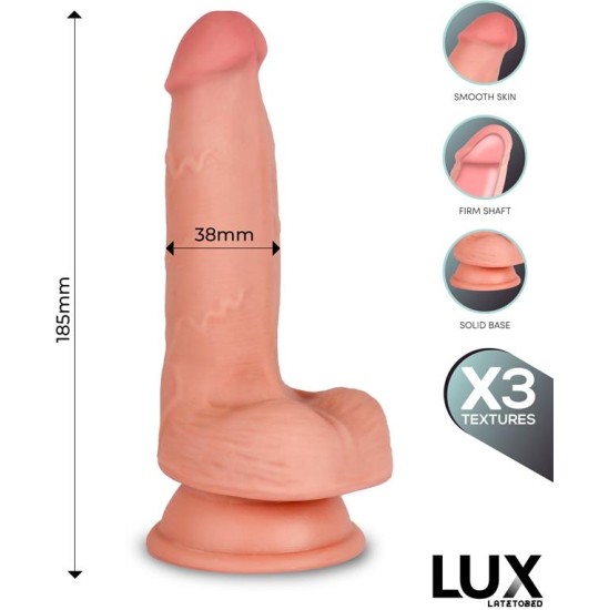 LUX Hans Triple Density Dildo with Balls 7.2