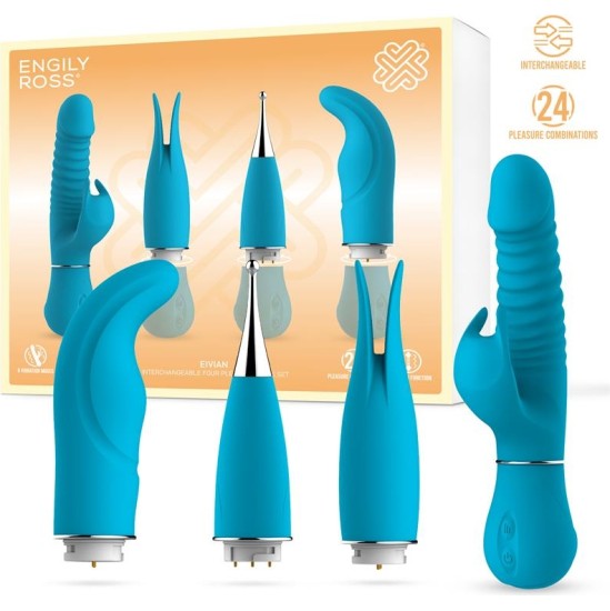 Engily Ross Eivian Interchangeable 4 Pieces Set Vibration and Thrusting