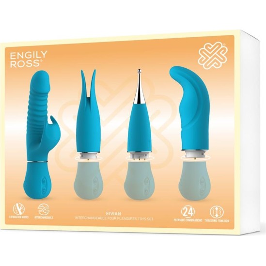 Engily Ross Eivian Interchangeable 4 Pieces Set Vibration and Thrusting
