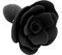 A-Gusto Rose Silicone Butt Plug Black