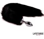 Latetobed Bdsm Line Anal plug with tail Black 40 cm