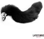 Latetobed Bdsm Line Anal plug with tail Black 40 cm
