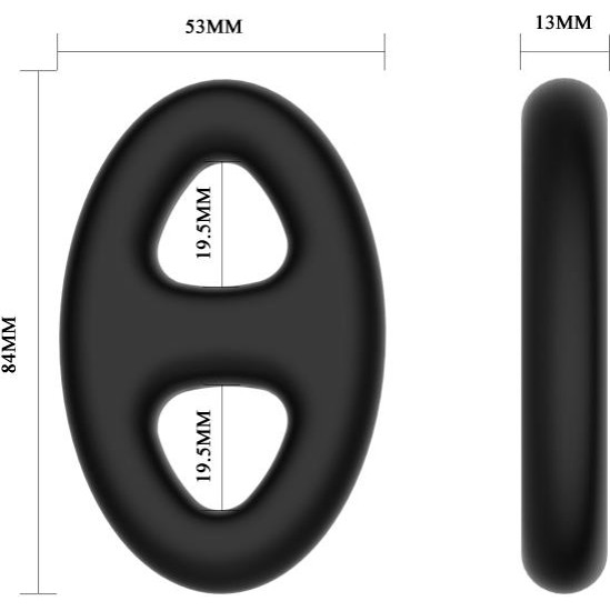 Crazy Bull Double Cock Ring