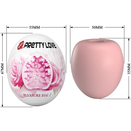Prettylove Masturbator Egg Pleasure Egg I Pink