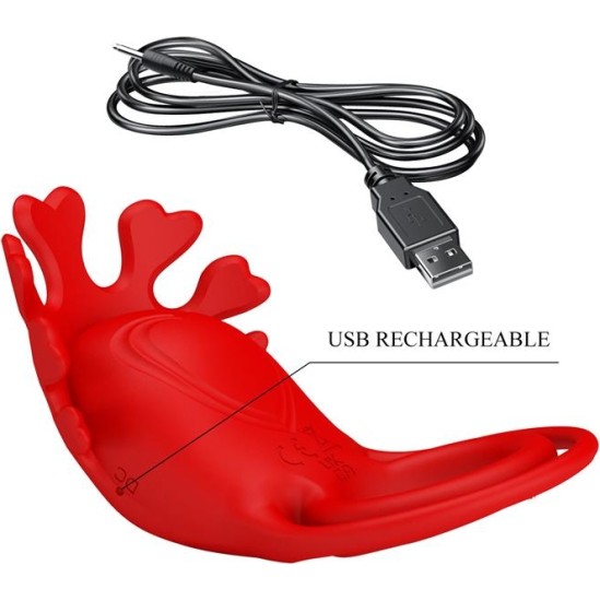Prettylove Ruben Vibrating Penis Ring USB