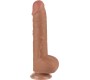 Lovetoy Dildo Sliding Skin 9.5 Brown