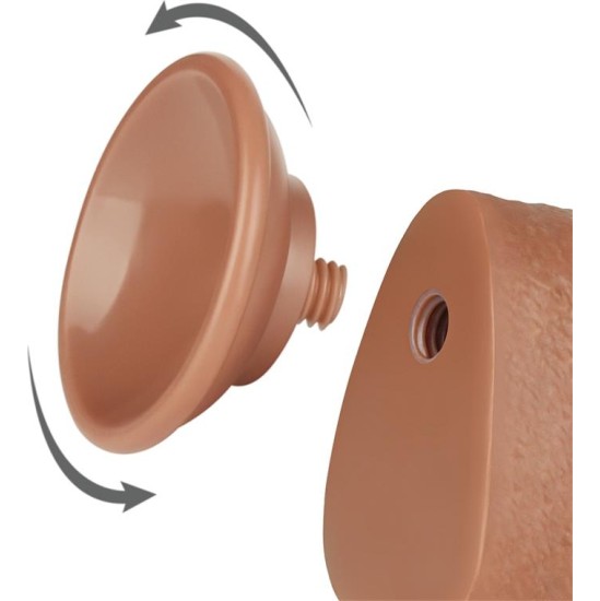 Lovetoy Dildo Sliding Skin 9.5 Brown