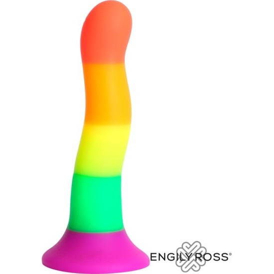 Dildox By Engily Ross Dildo Rainbow Color LGBT 18 cm