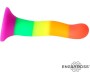 Dildox By Engily Ross Dildo Rainbow Color LGBT 18 cm