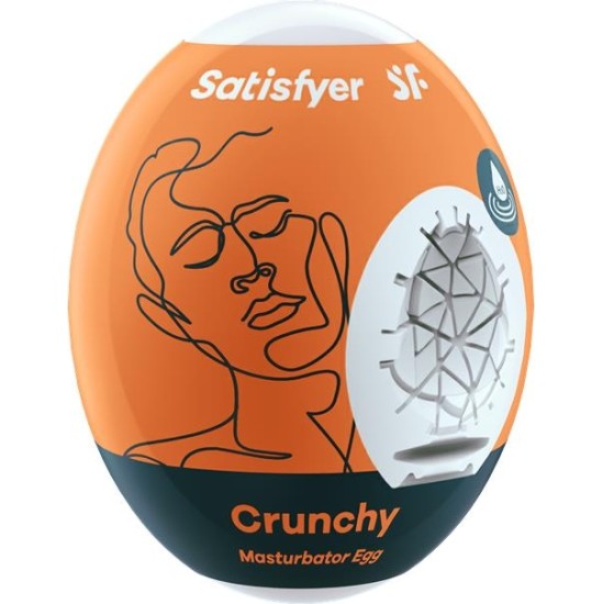 Satisfyer Masturbator Egg Single Crunchy Hydro-Active