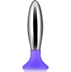 Lovetoy Butt Plug Bobby Metal and Silicone Purple